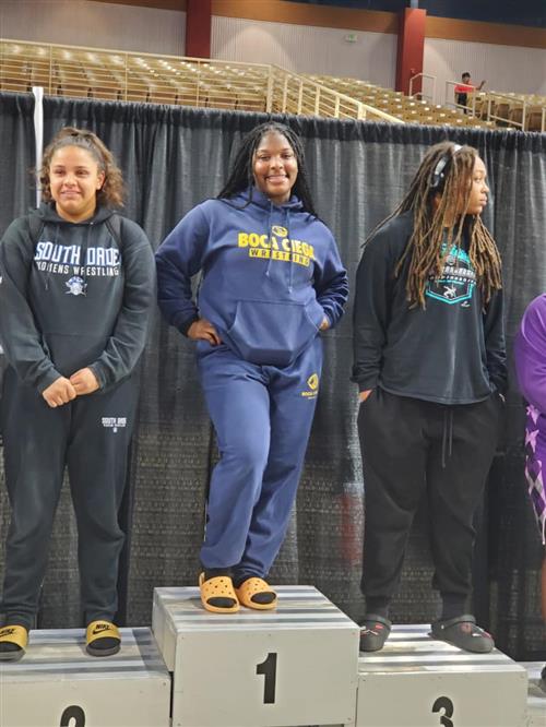 Kinea More, state wrestling champion